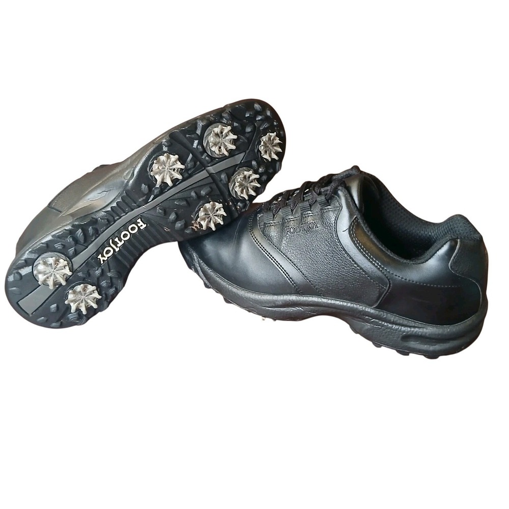 FootJoy Men's black Golf Shoe soft spike Size 9.5 M Men's‎ #1272